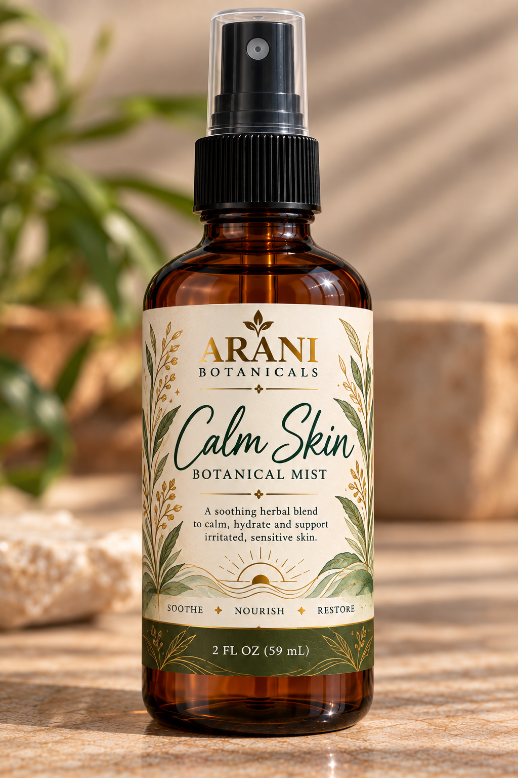 Arani Botanicals Calm Skin Botanical Mist, 2 fl oz