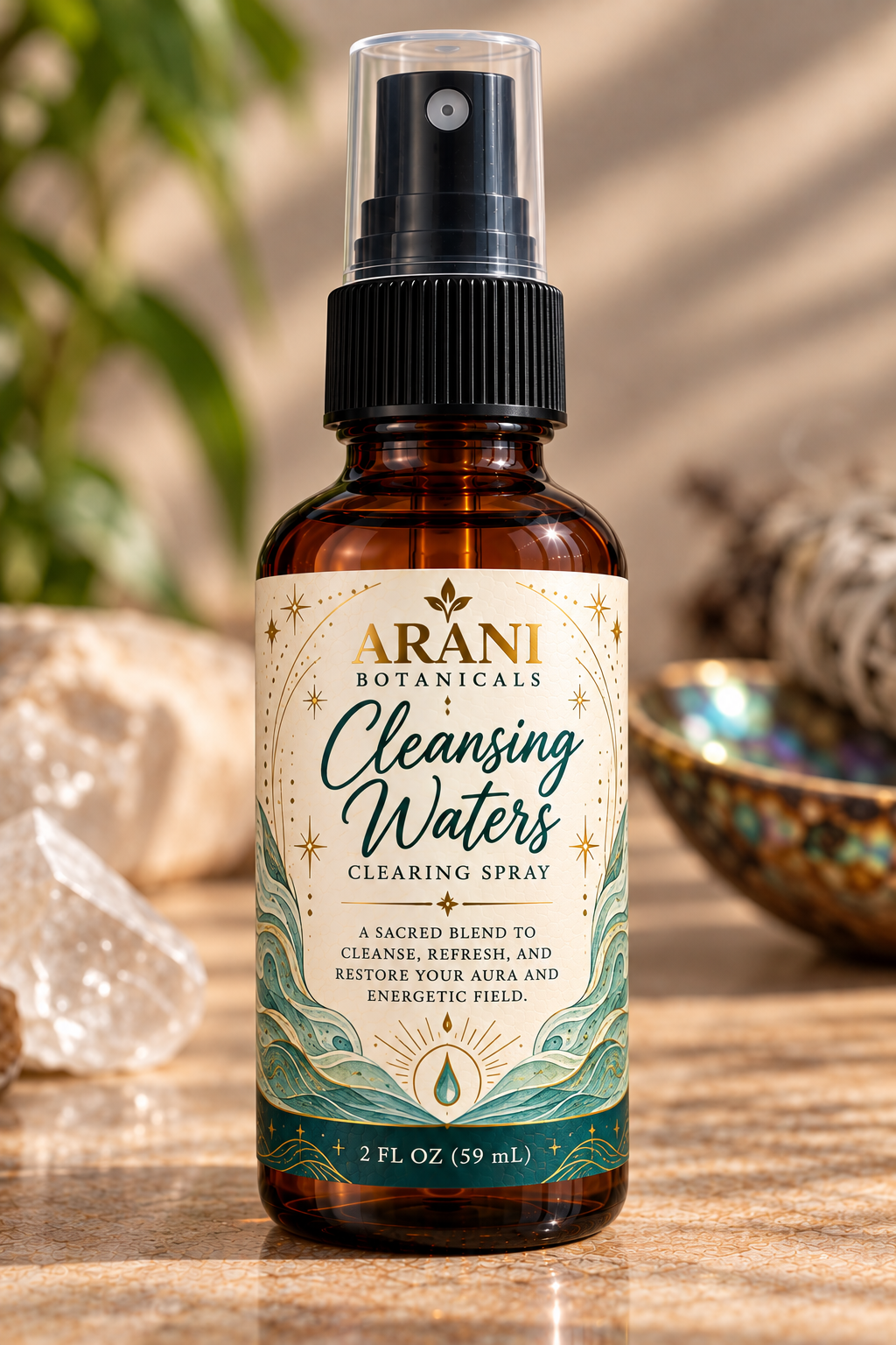 Arani Botanicals Cleansing Waters Clearing Spray, 2 fl oz