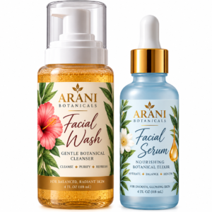 Arani Botanicals Facial Wash and Facial Serum set